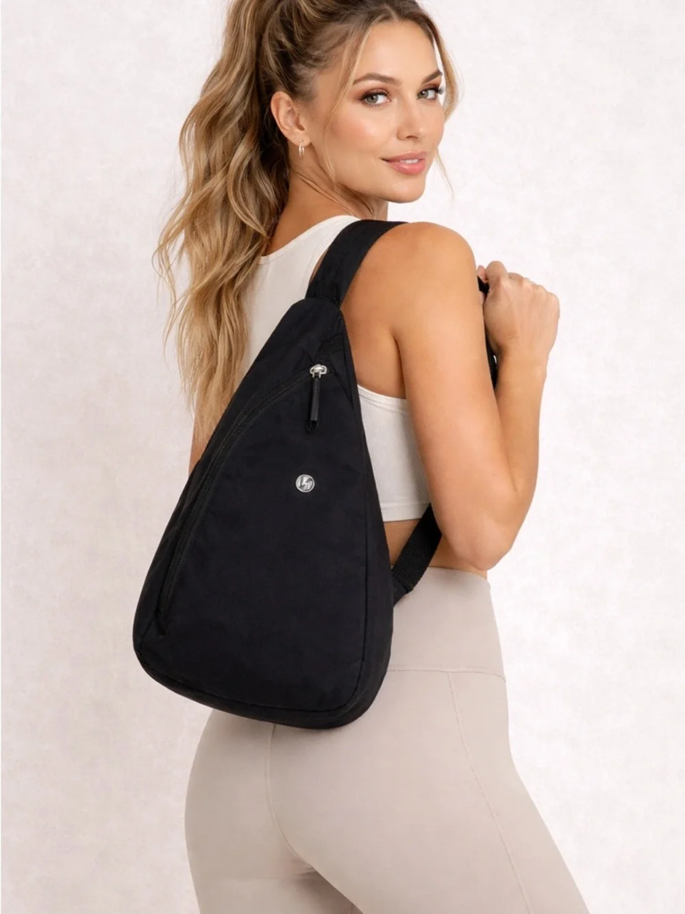 Zenana Outfitters Black Sling Backpack - Casual Crossbody